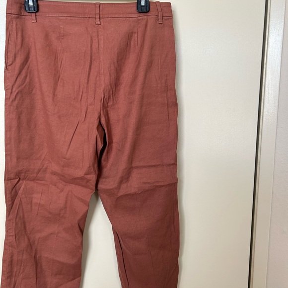 J. Jill Linen Stretch Cropped Pants Size 10 - Picture 2 of 6